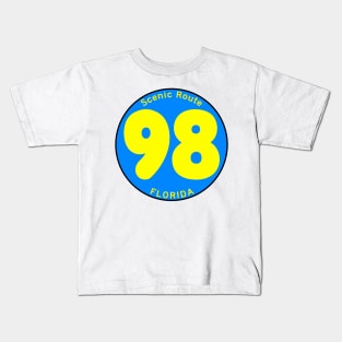 Highway 98 Gulf Drive Miramar Beach Destin Florida Palms Panhandle Emerald Coast Kids T-Shirt